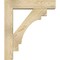 Ekena Millwork Merced Block Rough Sawn Bracket w/ Offset Brace, Douglas Fir, 6"W x 24"D x 28"H BKT0604X24X28MRC05RDF - alternate 2